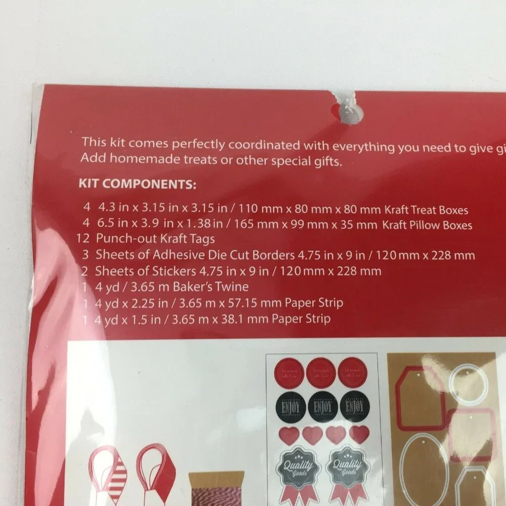 Treat Box Crafting Kit 28 Pieces Makes 8 Gift Boxes Baking Candy Making Holidays